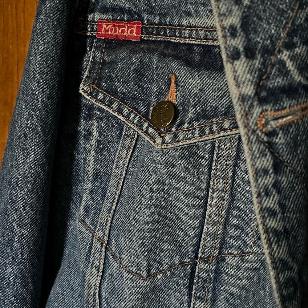 Vintage 90's Mudd Jean Jacket Denim jacket juniors XL - Picture 6 of 6
